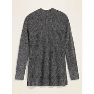 Old Navy NWT Cozy Textured Tunic Sweater Marled Gray Mens Size Medium, MP $45